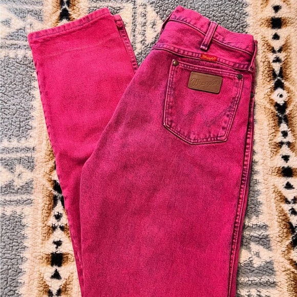 VTG Pink Wranglers 80s Retro Cowgirl - Picture 2 of 2